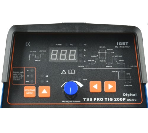 Аппарат TIG сварки алюминия TSS PRO TIG/MMA 200P AC/DC Digital Аппарат TIG сварки алюминия TSS PRO TIG/MMA 200P AC/DC Digital