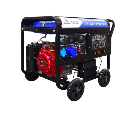 Инверторный бензиновый сварочный генератор TSS GGW 5.0/200EDH-R (Honda GX390) Инверторный бензиновый сварочный генератор TSS GGW 5.0/200EDH-R (Honda GX390)