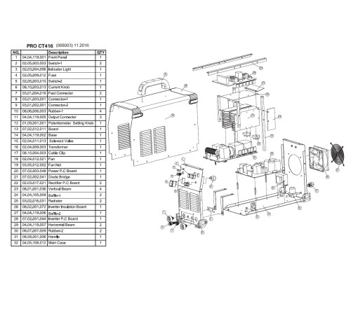 Многофункциональный сварочный аппарат, TSS PRO CT-416 (068003) Многофункциональный сварочный аппарат, TSS PRO CT-416 (068003)