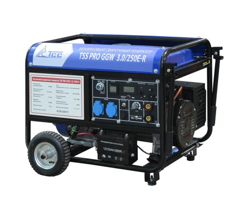 Бензиновый сварочный генератор TSS PRO GGW 3.0/250E-R Бензиновый сварочный генератор TSS PRO GGW 3.0/250E-R
