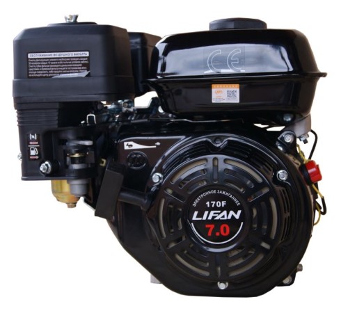 Двигатель бензиновый Lifan 170F (7л.с. вал 19,05мм)/Engine Двигатель бензиновый Lifan 170F (7л.с. вал 19,05мм)/Engine