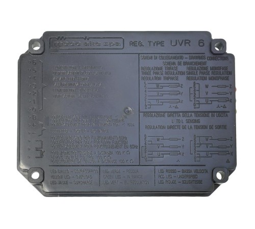 Регулятор напряжения Mecc Alte , UVR 6 / TYPE UVR 6 AVR Регулятор напряжения Mecc Alte , UVR 6 / TYPE UVR 6 AVR