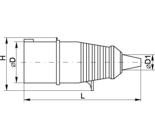 Вилка 024 3Р+РЕ 32А 380В IP44