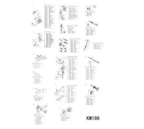 Двигатель дизельный KM186FA/E/Engine Двигатель дизельный KM186FA/E/Engine