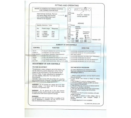 Регулятор напряжения AS440/ AVR AS440