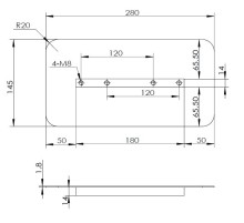 Лопасти для DRD1600L,1600H  (к-т из 4 лопастей) Лопасти для DRD1600L,1600H  (к-т из 4 лопастей)