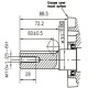 Двигатель дизельный 186FA (А1-тип, под шпонку Ø 25мм) - K1 (017963)