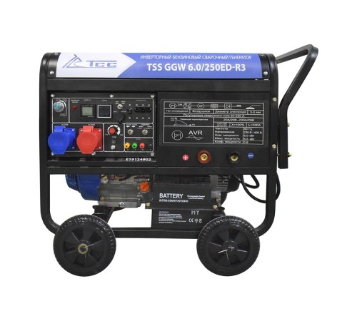Инверторный бензиновый сварочный генератор TSS GGW 6.0/250ED-R3 Инверторный бензиновый сварочный генератор TSS GGW 6.0/250ED-R3
